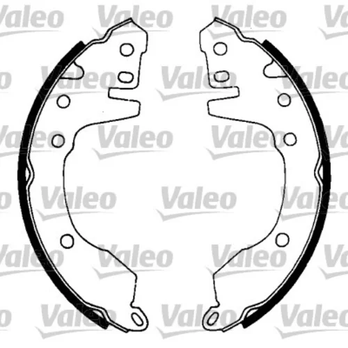 Sada brzdových čeľustí VALEO 562748