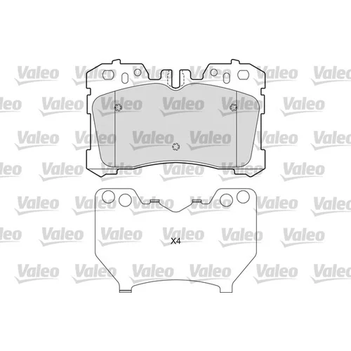 Sada brzdových platničiek kotúčovej brzdy VALEO 601654