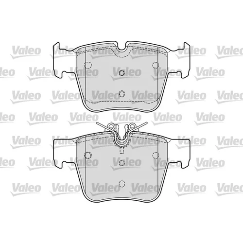 Sada brzdových platničiek kotúčovej brzdy VALEO 601694