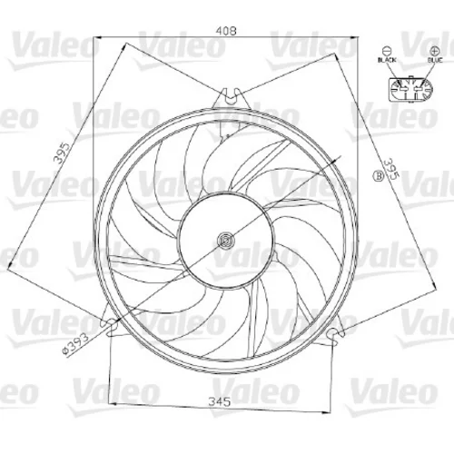 Ventilátor chladenia motora VALEO 696070