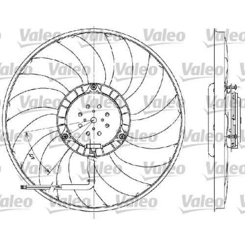 Ventilátor chladenia motora VALEO 698609