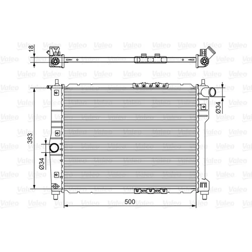 Chladič motora VALEO 701544