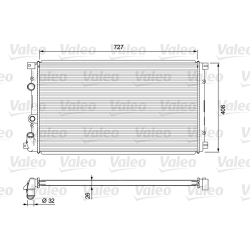 Chladič motora VALEO 701725