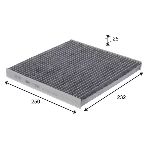 Filter vnútorného priestoru VALEO 715860
