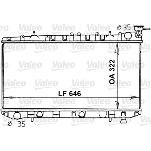 Chladič motora VALEO 731202