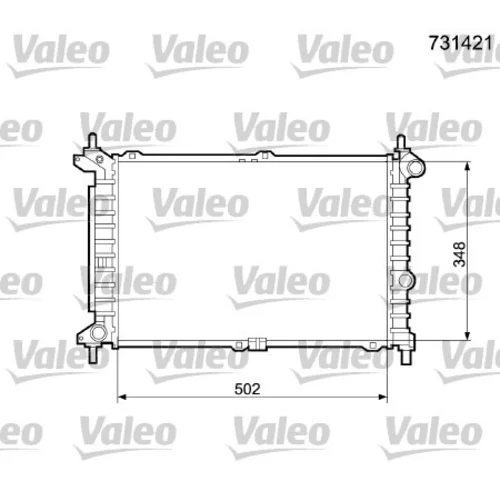 Chladič motora VALEO 731421