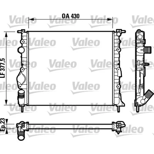 Chladič motora 732765 /VALEO/