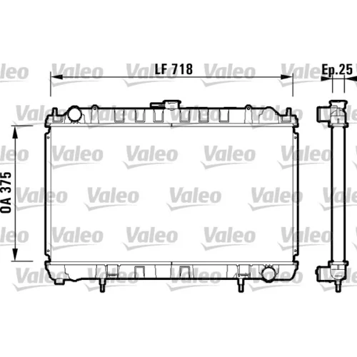 Chladič motora VALEO 734128