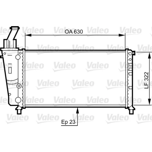 Chladič motora VALEO 734221