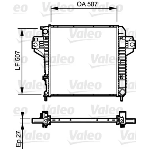 Chladič motora VALEO 735221