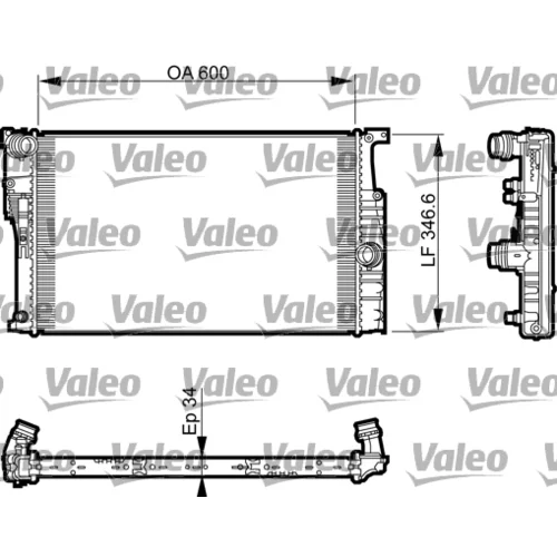 Chladič motora VALEO 735456