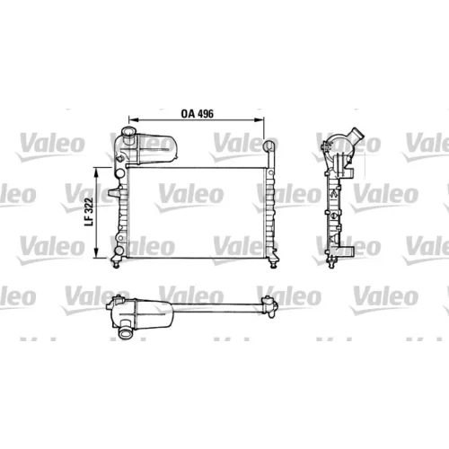 Chladič motora VALEO 811070