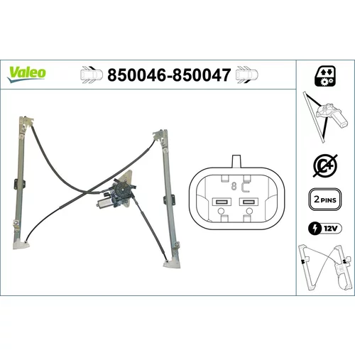 Mechanizmus zdvíhania okna VALEO 850046