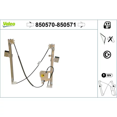 Mechanizmus zdvíhania okna VALEO 850570