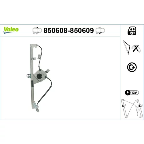 Mechanizmus zdvíhania okna VALEO 850608