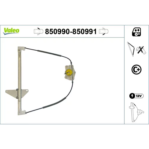 Mechanizmus zdvíhania okna VALEO 850990