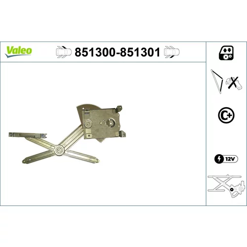 Mechanizmus zdvíhania okna VALEO 851300