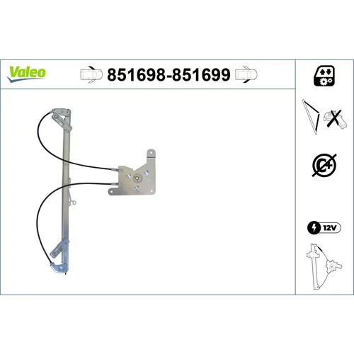 Mechanizmus zdvíhania okna VALEO 851698