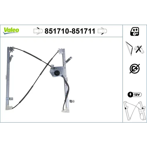 Mechanizmus zdvíhania okna VALEO 851710