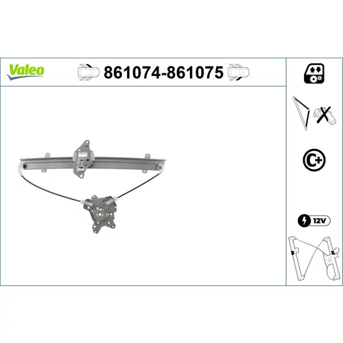 Mechanizmus zdvíhania okna VALEO 861075