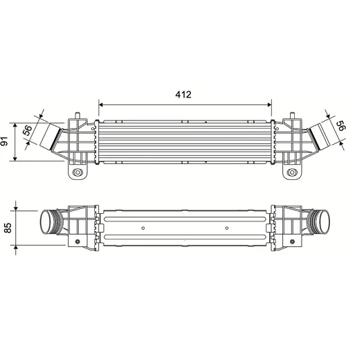 Chladič plniaceho vzduchu VALEO 881573