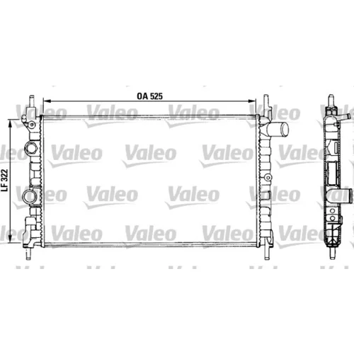 Chladič motora VALEO 883880
