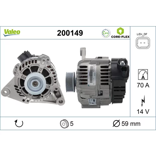 Alternátor VALEO 200149