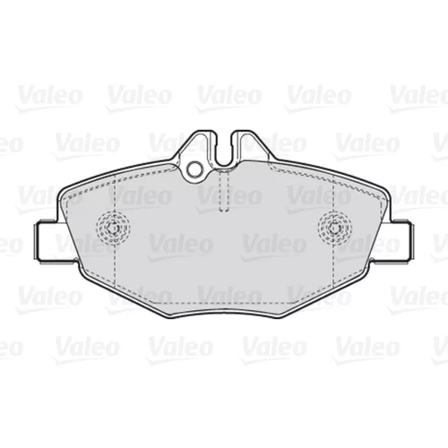 Sada brzdových platničiek kotúčovej brzdy 301638 /VALEO/ - obr. 1