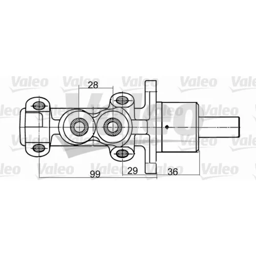 Hlavný brzdový valec VALEO 350707