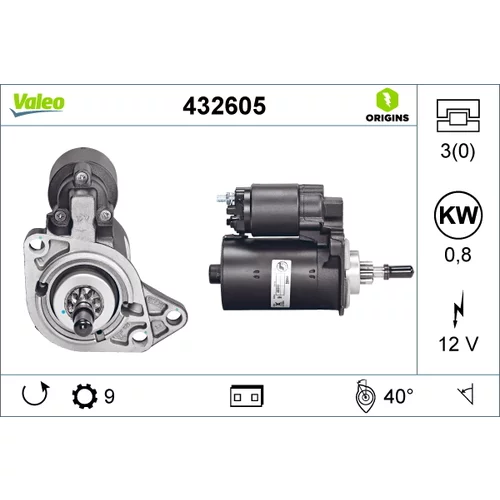 Štartér VALEO 432605