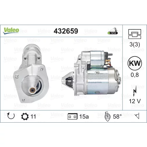 Štartér VALEO 432659