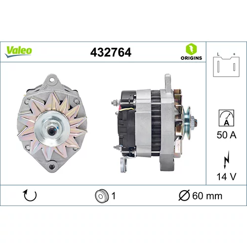 Alternátor VALEO 432764