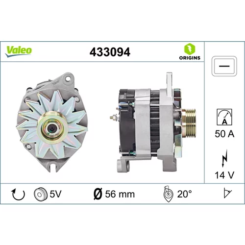 Alternátor VALEO 433094
