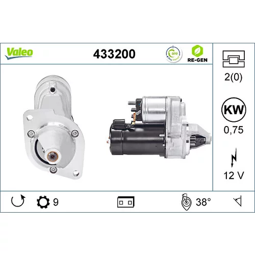Štartér VALEO 433200