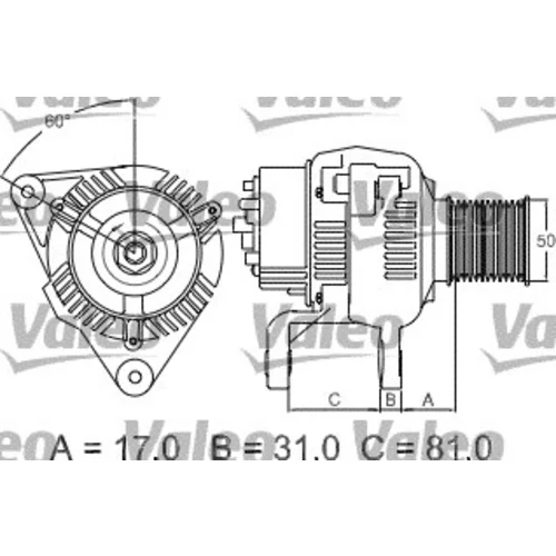 Alternátor 437209 /VALEO/ - obr. 1