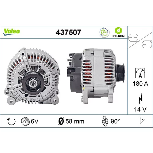 Alternátor VALEO 437507
