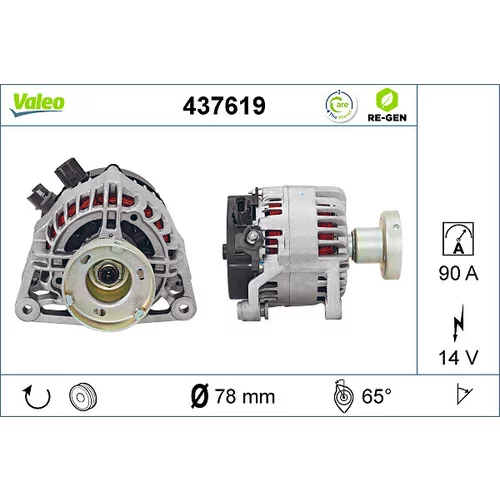 Alternátor VALEO 437619