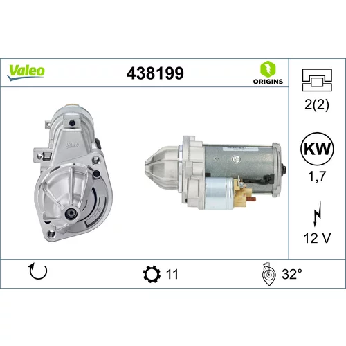 Štartér VALEO 438199