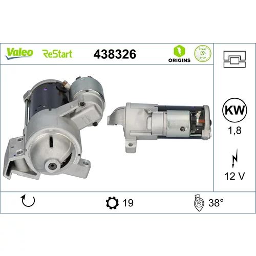 Štartér VALEO 438326