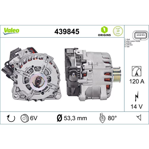 Generátor zapaľovania VALEO 439845
