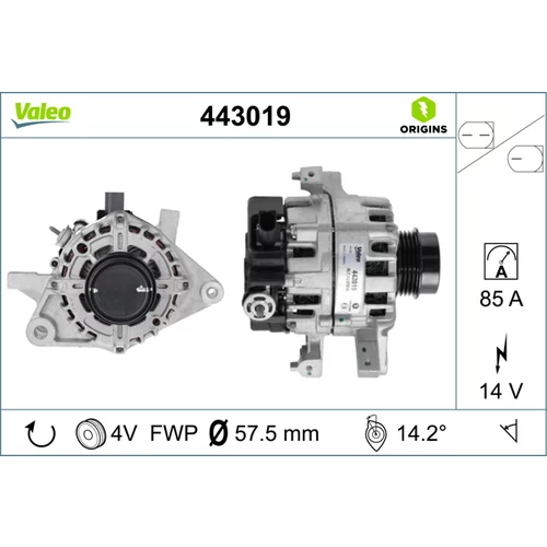 Alternátor VALEO 443019