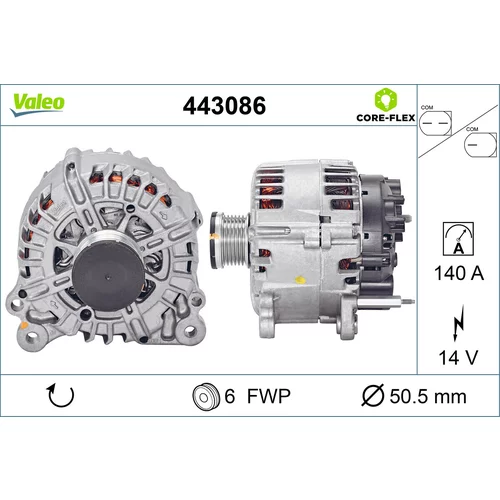 Alternátor VALEO 443086