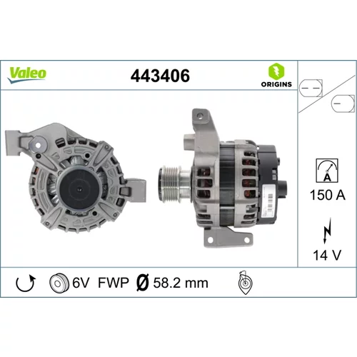 Alternátor VALEO 443406