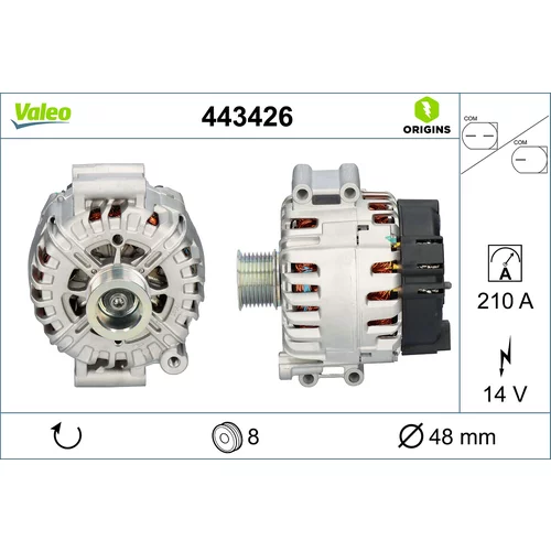 Alternátor VALEO 443426