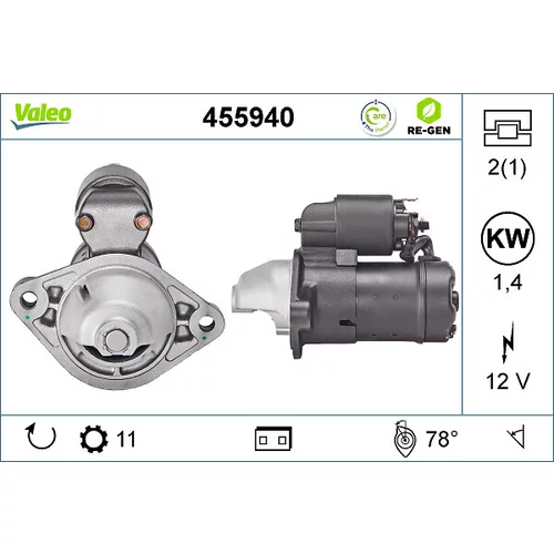 Štartér 455940 /VALEO/