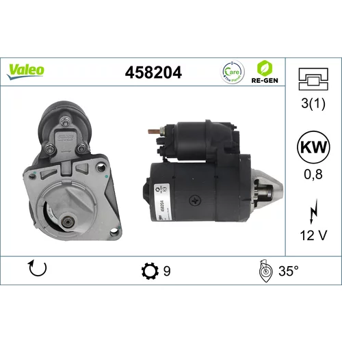 Štartér VALEO 458204