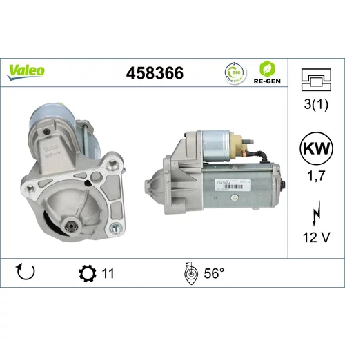 Štartér VALEO 458366