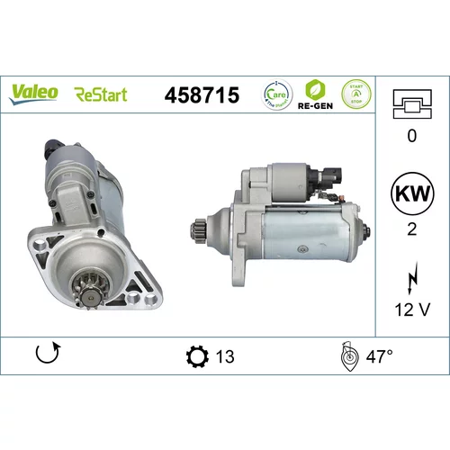 Štartér VALEO 458715