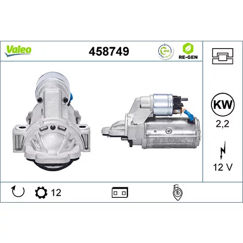 Štartér VALEO 458749