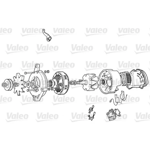 Alternátor 516038A /VALEO/